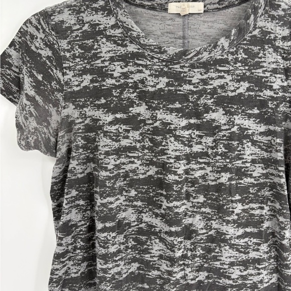 Rag & Bone Women's Grey Multi All Over Camo Cotton Short Sleeve Tee TShirt small - Picture 9 of 14